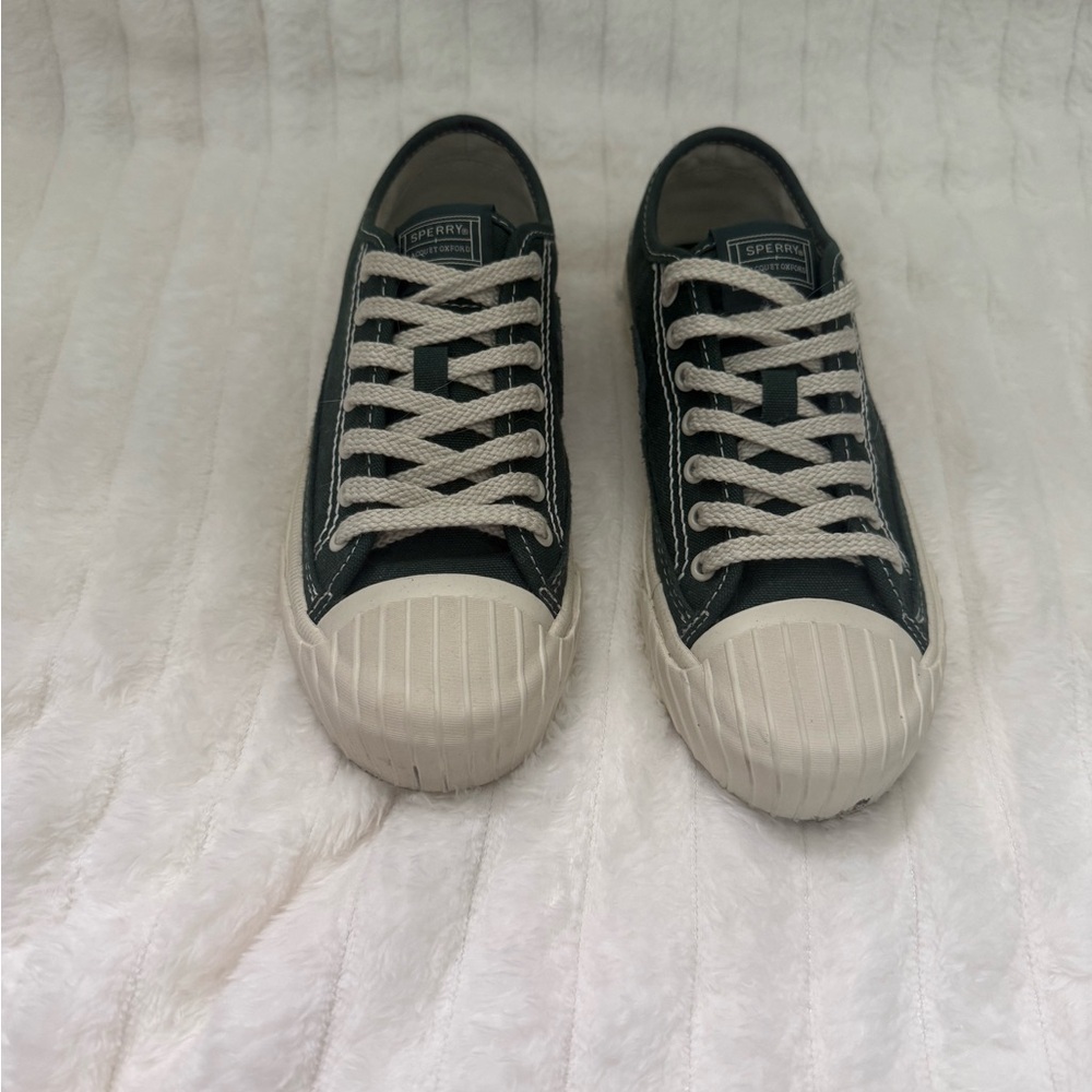 Sperry Raquet Oxford green shoes